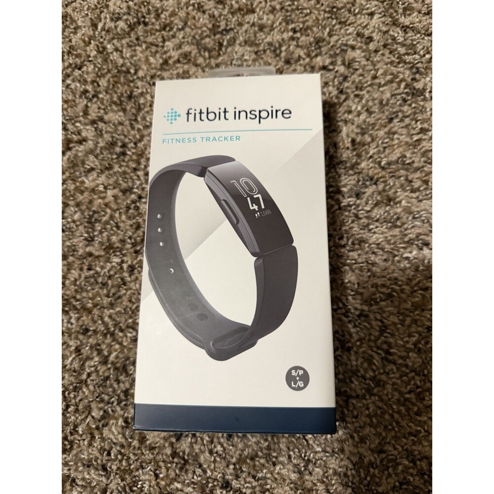 Fitbit Inspire FB412 Fitness Tracker Black w/ Box Charger Extra Band Tested